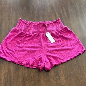 Z Supply High Waist Fuchsia Shorts